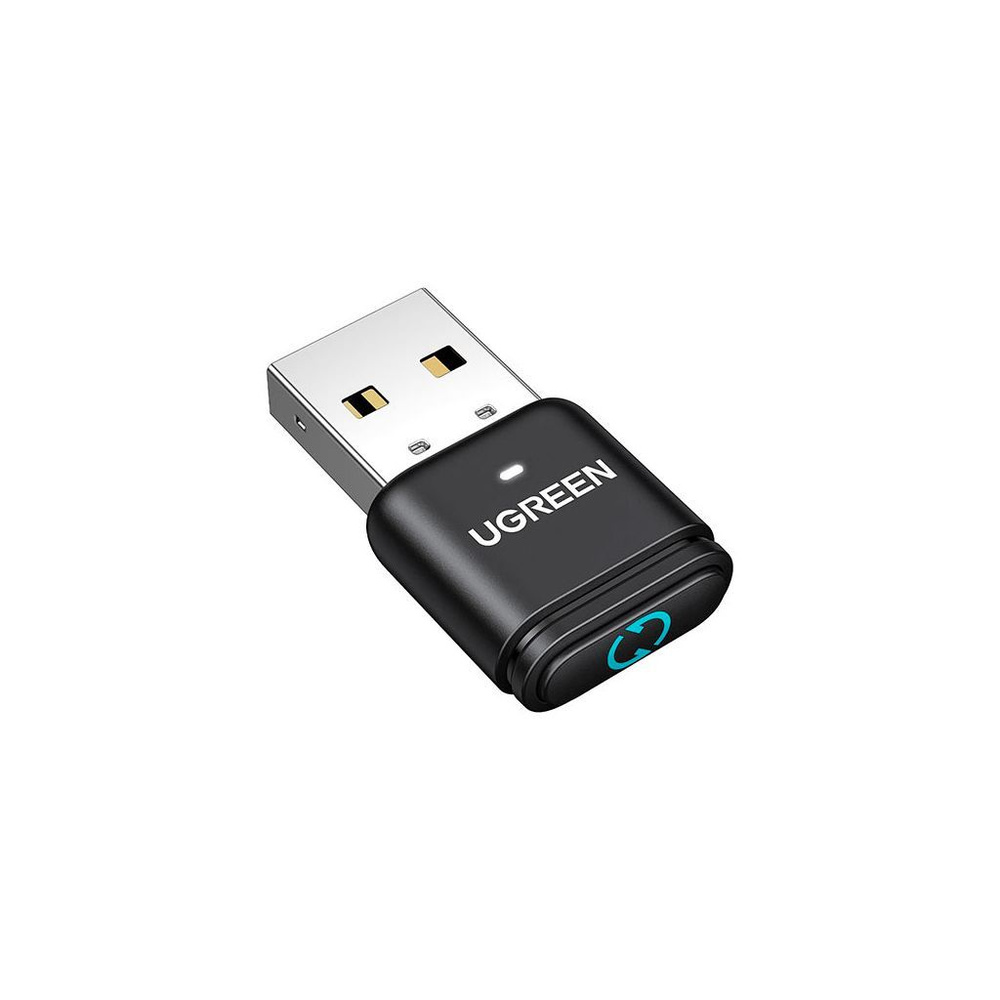 ADAPTOARE Bluetooth Ugreen, "BT301" conectare prin USB 2.0, distanta 10 m (pana la), Bluetooth v5.4, functie de mouse jiggler, antena interna, "35994" (timbru verde 0.18 lei) - 6941876239948