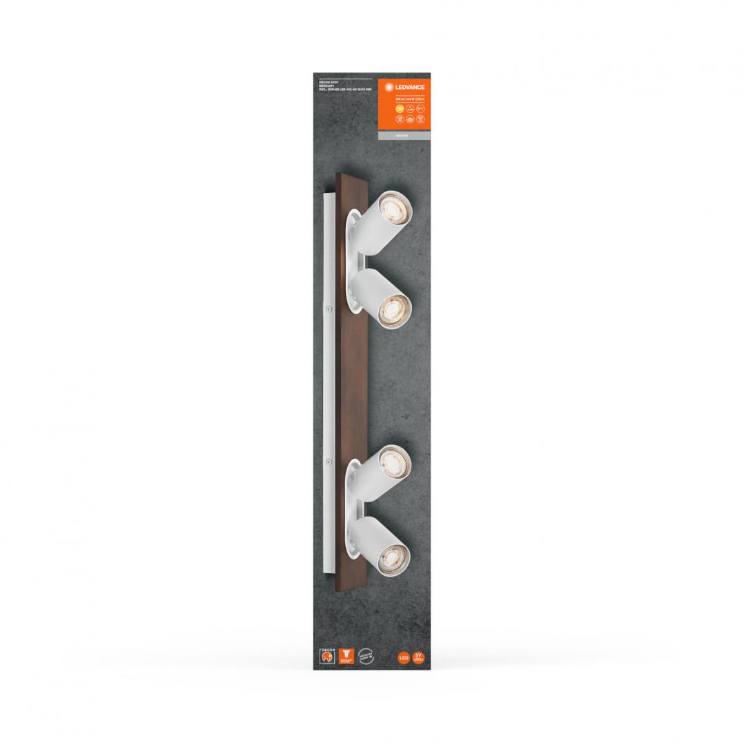 DECOR SPOT MERCURY 4X3.4W927GU10 WTLEDV "000004058075833616" (timbru verde 0.8 lei)