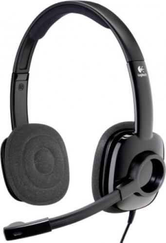 CASTI Logitech, "H151", cu fir, standard, utilizare multimedia, call center, microfon pe brat, conectare prin Jack 3.5 mm, negru, "981-000589", (timbru verde 0.8 lei)
