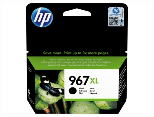 Cartus Cerneala Original HP Black, nr.967XL, pentru OfficeJet Pro 9020|9023, 3K, (timbru verde 0.15 lei), "3JA31AE"
