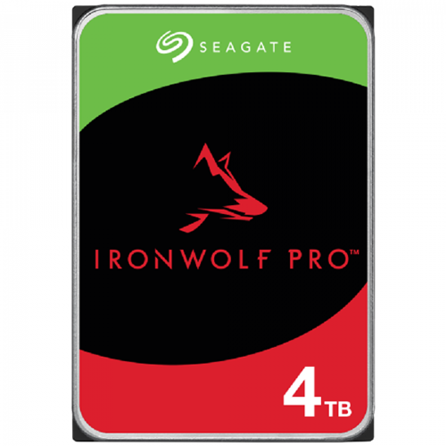 HDD NAS SEAGATE IronWolf Pro 4TB CMR (3.5", 256MB, SATA 6Gbps, 7200RPM, RV Sensors, Rescue Data Recovery Services 3 ani) WRL: 550TB/year "ST4000NT001"
