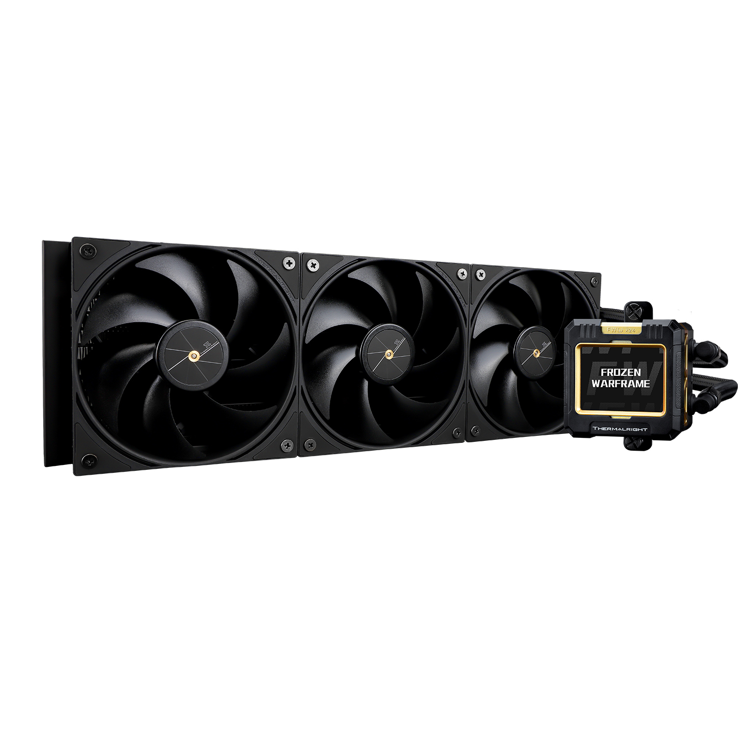 COOLER Thermalright "Frozen Warframe 360 Black", racire cu lichid, 3 x 120mm, 2000 rpm, fara LED, negru "Frozen Warframe 360 Black" (timbru verde 4 lei)