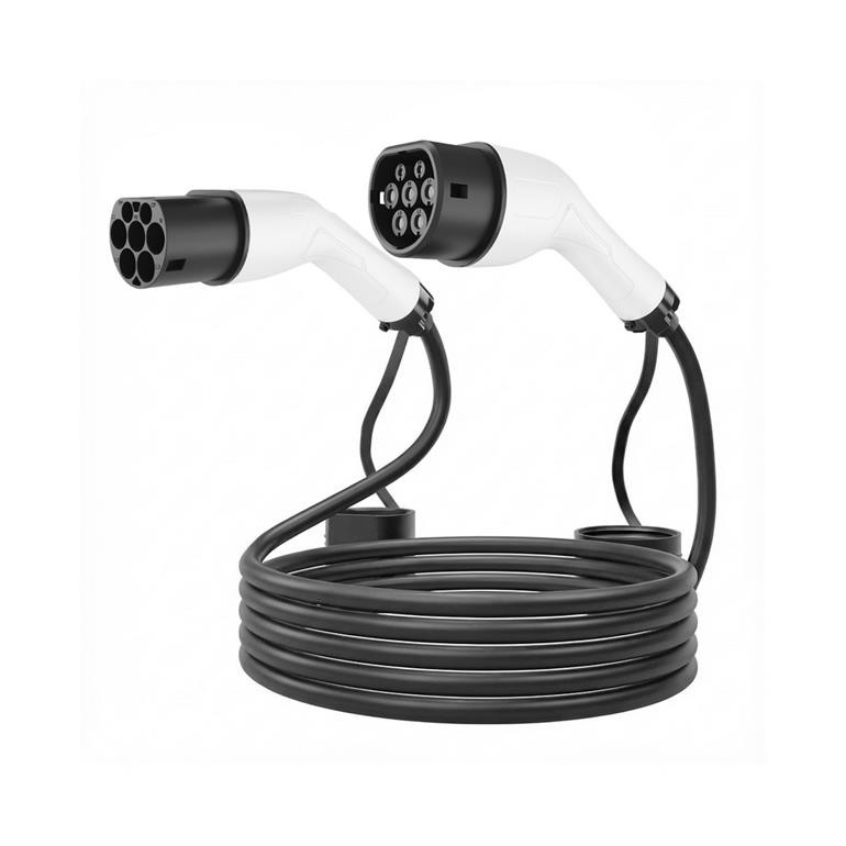 CABLU incarcare auto EV GEMBIRD, Type 2 (T) la Type 2 (M), 32A, trifazat, 22KW, cablu 5x6mm2 + 2x0.05mm2, IP55, 4m, black, "EV-T2MF-22KW-4M" (timbru verde 0.8 lei)
