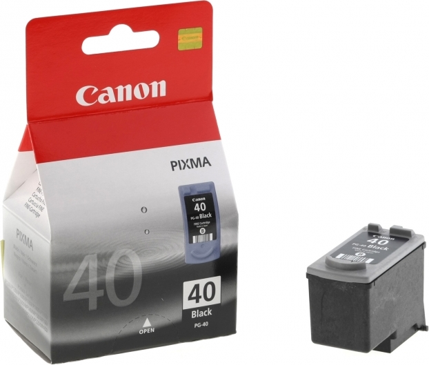 Cartus Cerneala Original Canon Black, PG-40, pentru Pixma IP1200|IP1300|IP1600|IP1700|IP1800|IP1900|IP2200|IP2500|IP2600|MP140|MP150|MP160|MP170|MP180|MP190|MP210|MP220|MP450, , (timbru verde 0.15 lei), "BS0615B001AA"