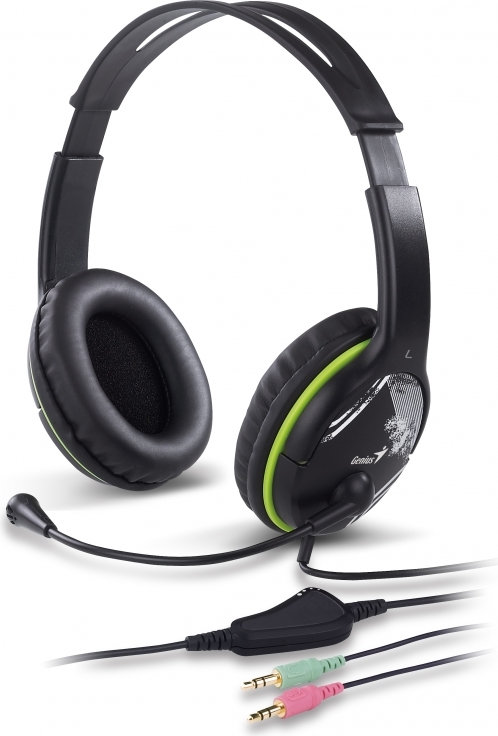 CASTI Genius, "HS-400A", cu fir, standard, utilizare multimedia, microfon pe brat, conectare prin Jack 3.5 mm x 2, negru, "31710169100", (timbru verde 0.8 lei)