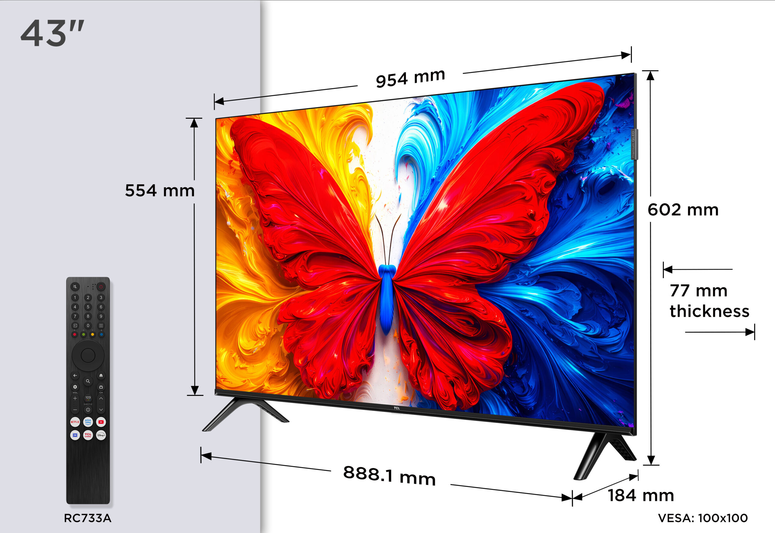 QLED TV FHD 43(108 cm) TCL 43S5L "43S5L" - imagine 4