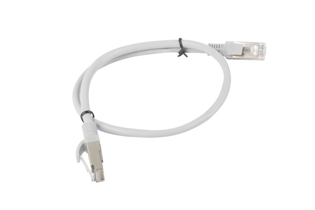 Patch cord Lanberg Cat.6 UTP 0,5 m gri "PCU6-10CC-0050-S" (timbru verde 0.08 lei)