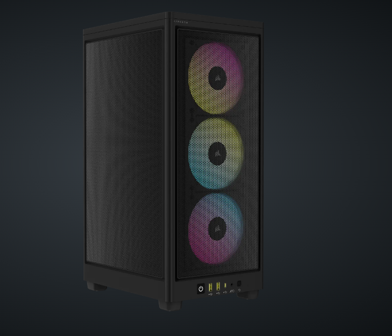 CR iCUE 2000D AIRFLOW RGB MINI-ITX BK "CC-9011246-WW" (timbru verde 0.24 lei)