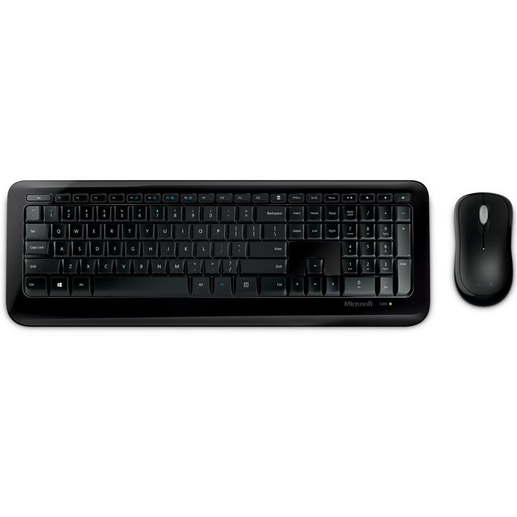 Kit TASTATURA si Mouse Microsoft, "Desktop 850", wireless, 109 taste format standard, mouse , 3/1 butoane, negru, "PY9-00015" (timbru verde 0.8 lei)