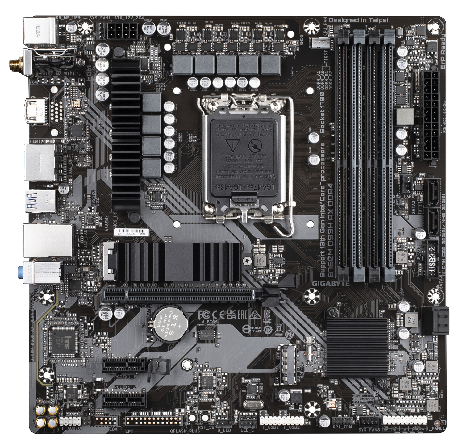 Placa de baza GIGABYTE B760M DS3H AX DDR4 "B760M DS3H AX DDR4"
