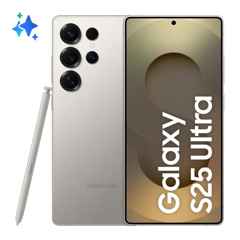 Smartphone Galaxy S25 Ultra 512GB 12GB RAM 5G Dual SIM Titanium Gray "SM-S938BZTGEUE" (timbru verde 0.45 lei)