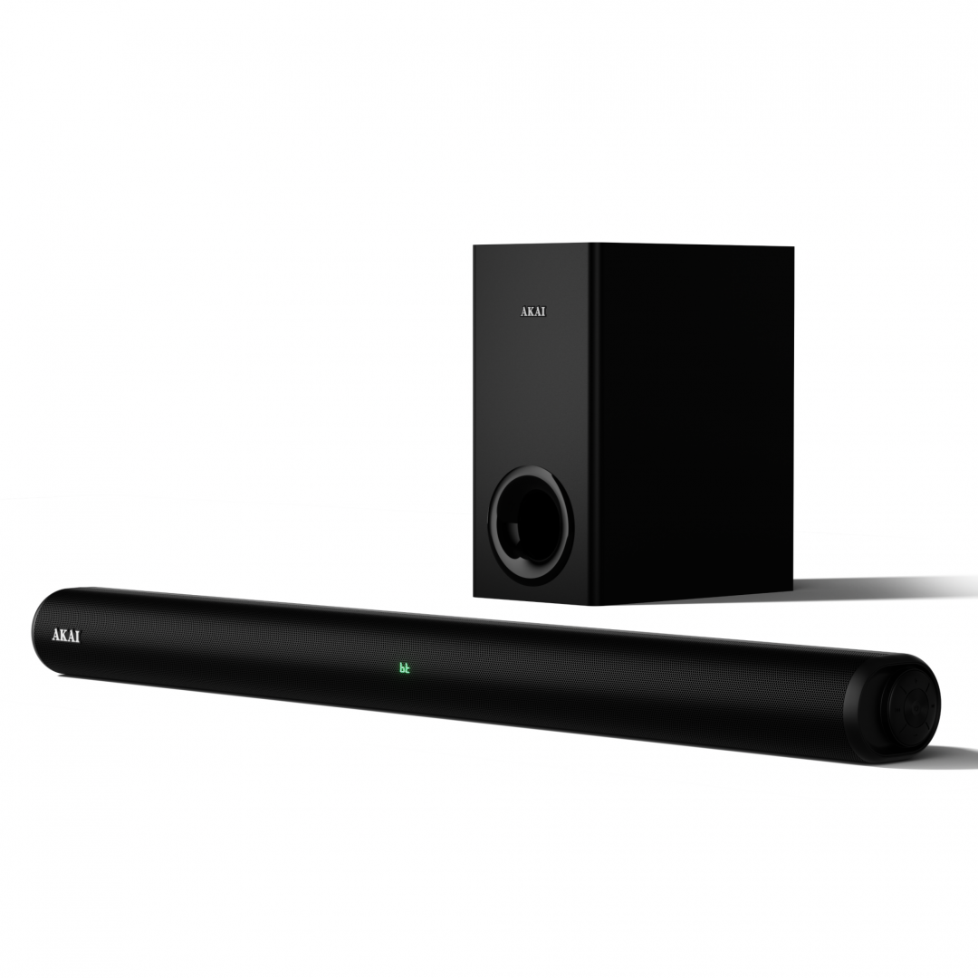 Soundbar Akai, putere RMS 150W, raspuns in frecventa 50Hz-18kHz, sursa alimentare AC 100-240V, impendanta 4 ohmi, negru "ASB-8WSW"