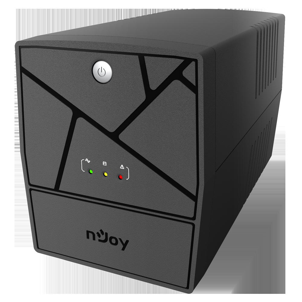 UPS NJOY, "Keen 2000", Line Int. , mini tower, 2000VA/1200W, AVR, Schuko x 4, 2 x baterie GP09122L, back-up 11 - 20 min., "UPLI-LI200KE-CG01B" (timbru verde 11 lei)