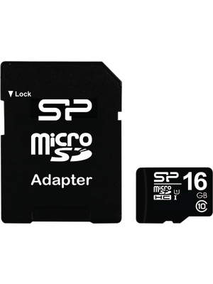 CARD DE MEMORIE MicroSDHC SP 16GB CL10 "SP016GBSTH010V10SP" (timbru verde 0.03 lei)