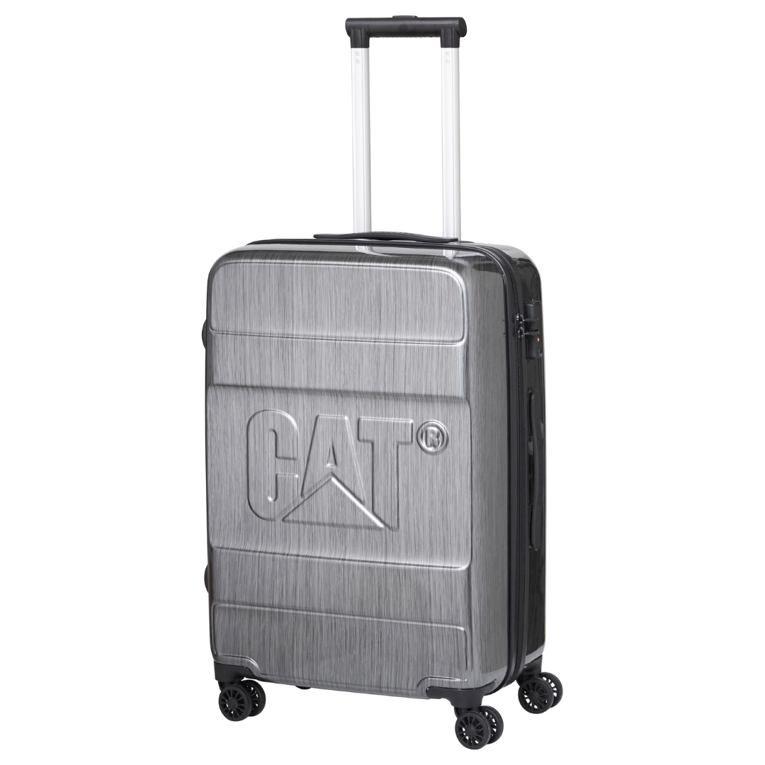 Troller CATERPILLAR Cargo Nested, 45x26x65 cm (Lxlxh), 74L, ABS - gri lucios "CAT-84039-95"