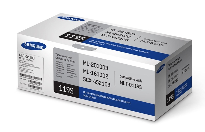 Toner Original Samsung Black, D119S, pentru ML-1610|2010|2510|2571N|SCX-4521|4321|, 2K, (timbru verde 1.2 lei) , "SU863A"
