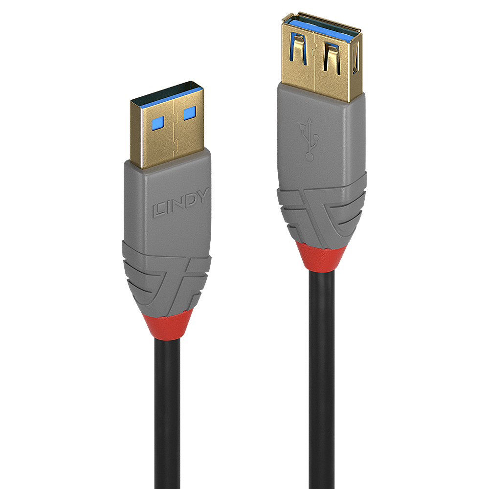 Cablu Lindy 2m USB 3.2 Type Ext Anthra "LY-36762" (timbru verde 0.08 lei)