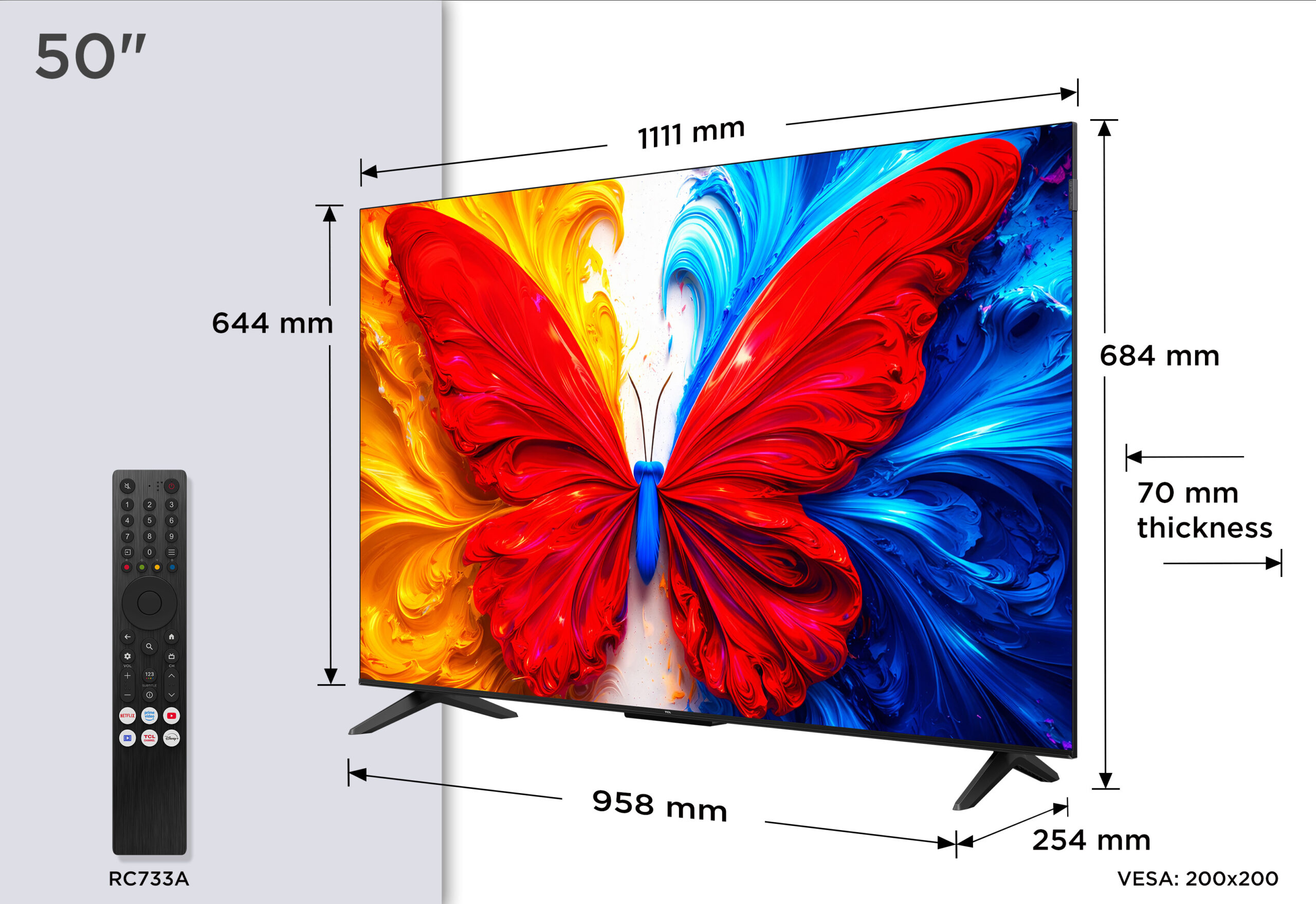 QLED TV FHD 50" (127cm) TCL 50S5L "50S5L" - imagine 4
