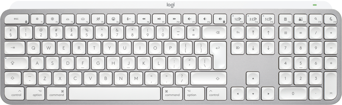 LOGITECH MX Keys S for Mac - Pale Grey (US) "920-011638" (timbru verde 0.18 lei)