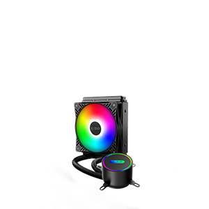COOLER PCCooler "DA120 ARGB BK", skt. Intel si AMD, racire cu lichid, 120mm, 400 - 1800 RPM, iluminare RGB adresabil, afisaj LCD, negru "DA120 ARGB BK-C" (timbru verde 2.00 lei)