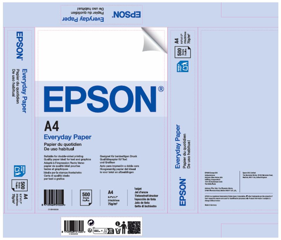 Hartie foto inkjet EPSON, , normal, , 75gsm, 500coli, "C13S450506"