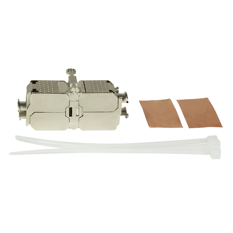 CUPLA RJ-45 LOGILINK pt. cablu UTP, FTP, Cat6a, RJ-45 (M) x 2, metalica, tip punch down, "MP0041"
