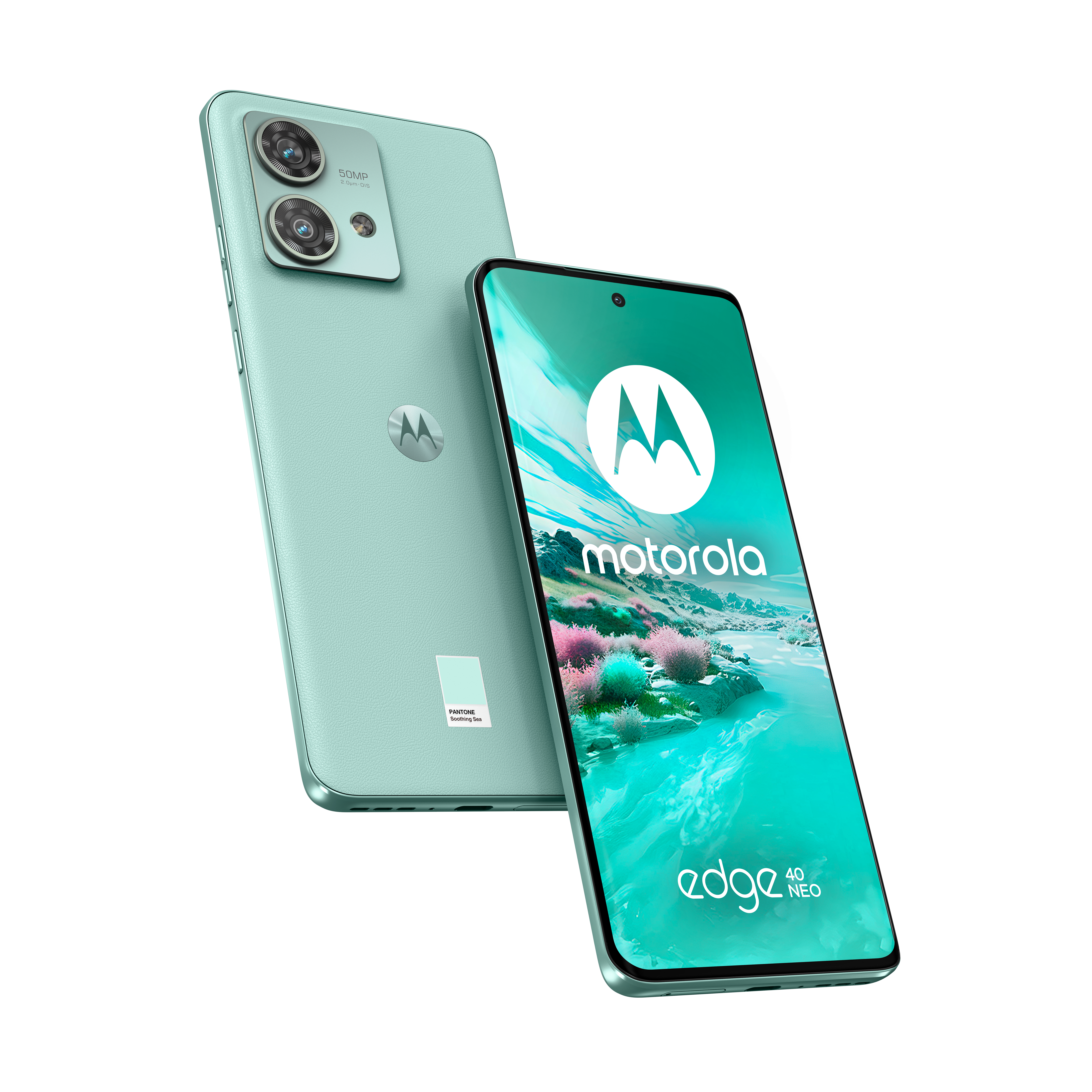 Smartphone Moto Edge 40 Neo 256GB 12GB RAM 5G Dual SIM Soothing Sea "PAYH0005PL" (timbru verde 0.45 lei)