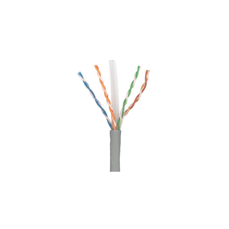 Cablu U/UTP cat.6, manta PVC, Euroclass Eca - 305m/cutie, Gri - Molex "CAA-00302"