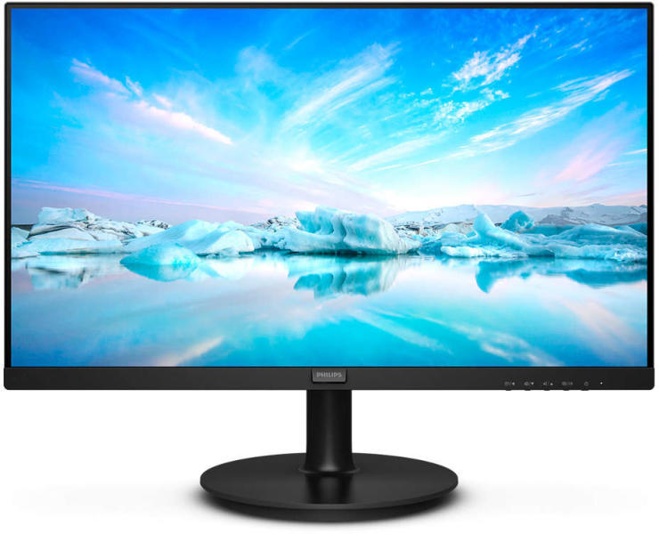 MONITOR Philips LCD VA LED Philips 23.8" 241V8LAB/00, Full HD (1920 x 1080), VGA, HDMI, Boxe, 100 Hz, 4 ms (Negru) "241V8LAB/00" (timbru verde 7 lei)