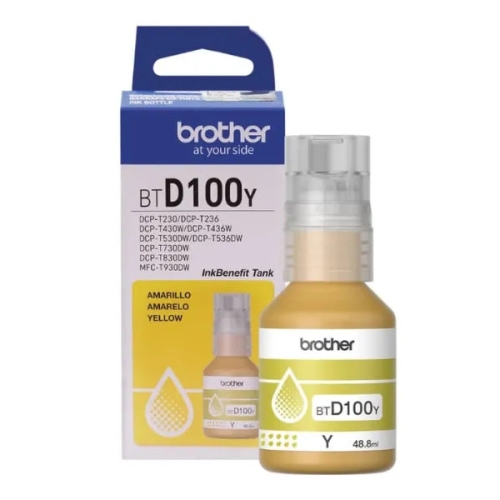 Cartus Cerneala Original Brother Yellow, BT-D100Y, pentru DCP-T430W|T530DW|T730DW|MFC-T930DW, 5K, incl.TV 0.8 RON, "BT-D100Y"