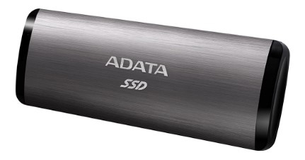 SSD. extern ADATA SE760, 256GB, USB 3.2 Type-C, R/W: 1000MB/s, gri TITANIUM, "ASE760-256GU32G2CT" (timbru verde 0.18 lei)