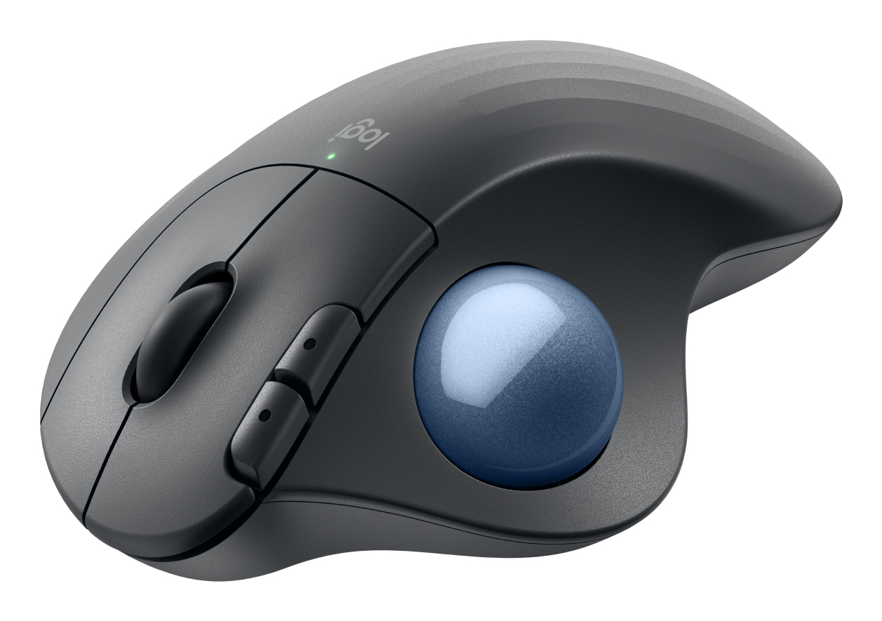 LOGITECH ERGO M575S Wireless Trackball - GRAPHITE+BLUE BALL - BT - EMEA28-935"910-007029" - imagine 4