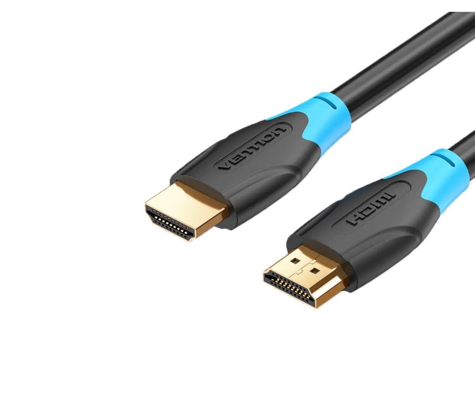 Cablu video Vention, HDMI(T) la HDMI(T), 1m, rezolutie maxima 4K la 60Hz, conectori auriti, cupru, invelis PVC, negru, "AACBF" (timbru verde 0.18lei) - 6922794732643