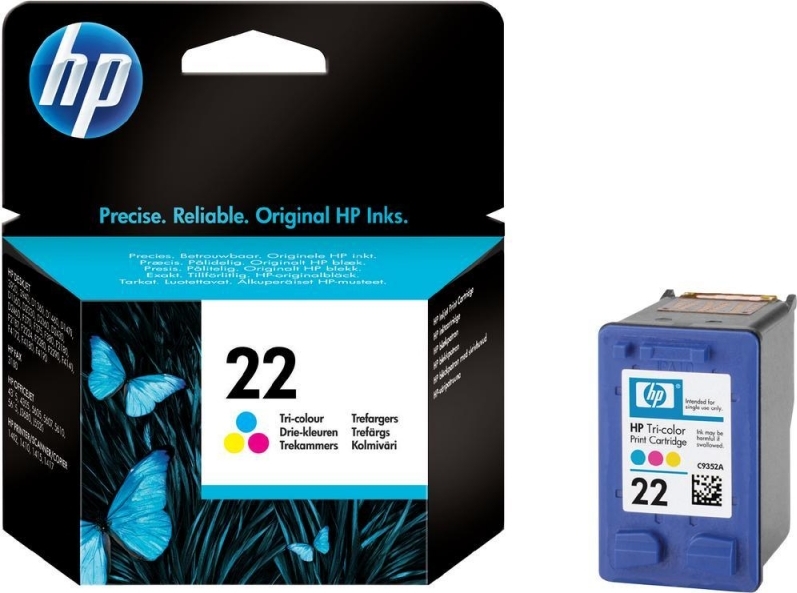 Cartus Cerneala Original HP Color, nr.22, pentru DJ3920|3940|D1360|14xx|F2180|2275|22xx, , (timbru verde 0.15 lei), "C9352AE"