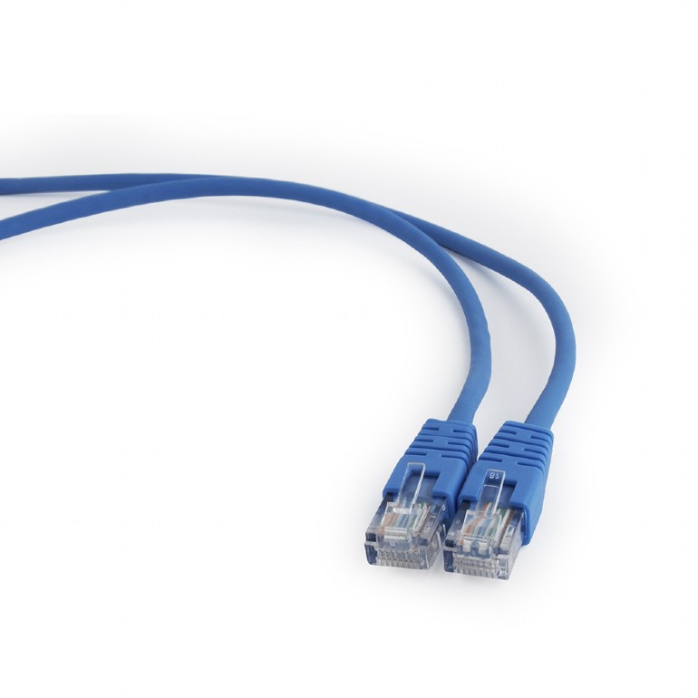 PATCH CORD UTP GEMBIRD Cat5e, cupru-aluminiu, 0.25 m, albastru, AWG26, "PP12-0.25M/B" (timbru verde 0.08 lei)
