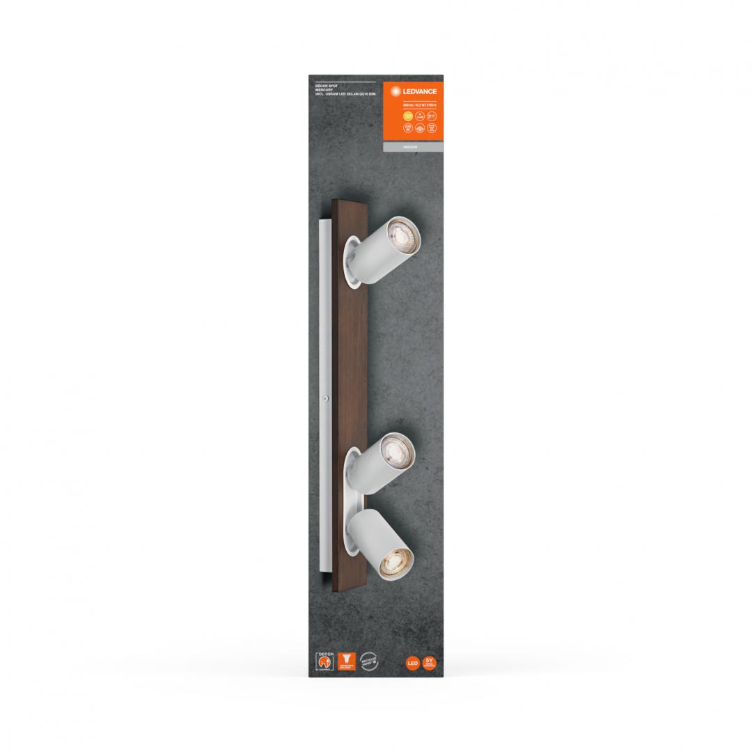DECOR SPOT MERCURY 3X3.4W927GU10 WTLEDV "000004058075833593" (timbru verde 0.8 lei)