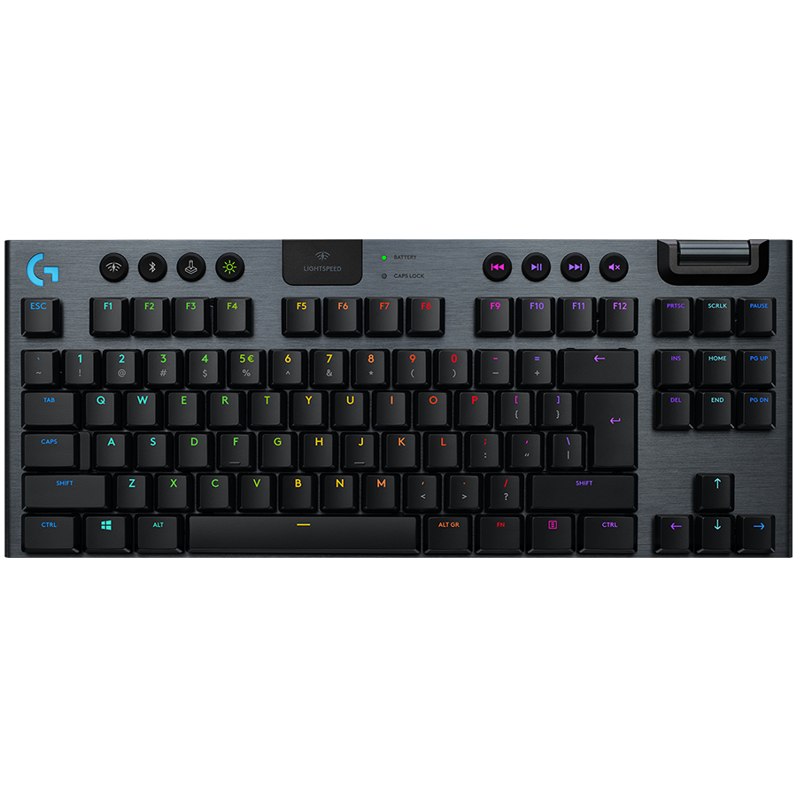 LOGITECH G915 X LIGHTSPEED TKL Wireless Gaming Keyboard - BLACK - US INTL - 2.4GHZ/BT - EMEA28i-935 - LINEAR "920-012747" (timbru verde 0.8 lei)