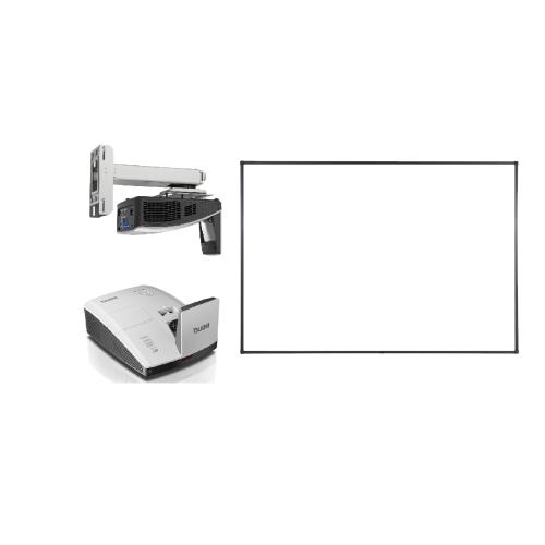 Tabla Interactiva iBoard IB-94Q4 94"+ pentray interactiv+ videoproiector Benq MW855UST+ software in limba romana"PREMIUM_UST_94" (timbru verde 15 lei)