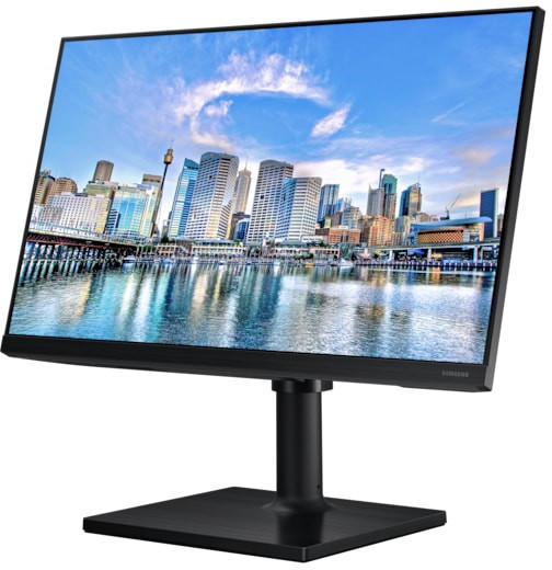 MONITOR Samsung 24 inch, home | office, IPS, Full HD (1920 x 1080), Wide, 250 cd/mp, 5 ms, HDMI | DisplayPort, "LF24T450FQRXEN" (timbru verde 7 lei)