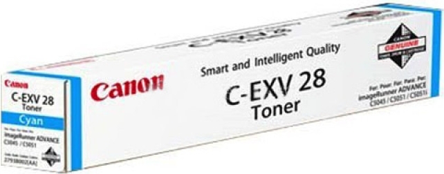 Toner Original Canon Cyan, EXV28C, pentru IR C5045|IR C5045I|IR C5051|IR C5051I, 38K,NOPP, "CF2793B002AA"