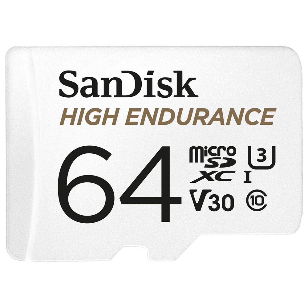 CARD MicroSD SANDISK, 64 GB, MicroSDXC, clasa 10, standard UHS-I U3, "SDSQQNR-064G-GN6IA" (timbru verde 0.03 lei)