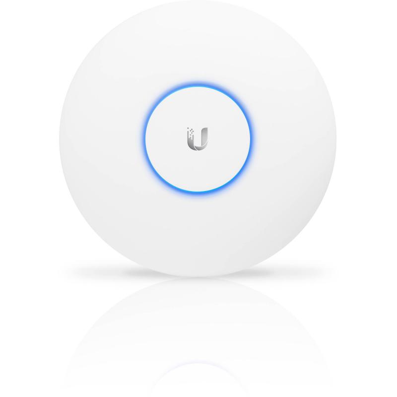 ACCESS Point Ubiquiti wireless exterior si interior 1300 Mbps, port 10/100/1000 x 2, antena interna x 1, PoE, 2.4 - 5 GHz, "UAP-AC-PRO" (timbru verde 0.8 lei)