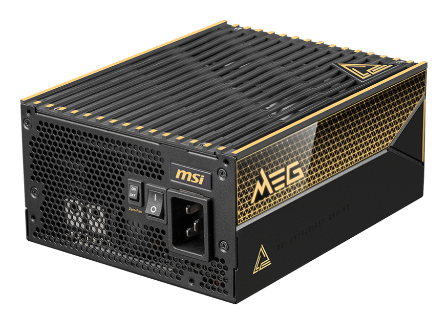 Sursa MSI MEG Ai1600T PCIE5, 1600 W, ATX, 80+ Gold, PCIe 5.1, Full Modulara, Negru "MEG Ai1600T PCIE5" (timbru verde 2 lei)
