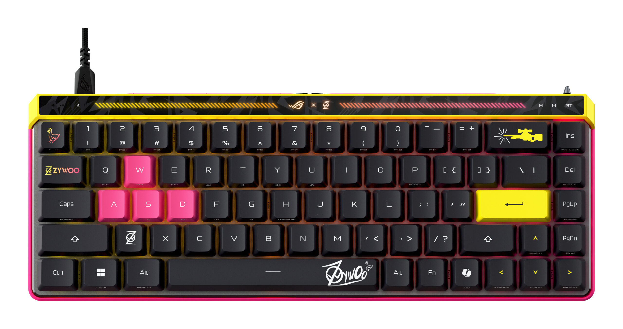 ROG Falchion Ace HFX ZywOo Edition HFX Magnetic Switch Mecanica "90MP04KE-BKUA20" (timbru verde 0.8 lei)