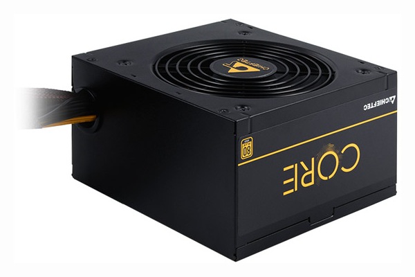 SURSA Chieftec Core 600 W, non-modulara, certificare 80 Plus Gold, ventilator 120 mm x 1, PCI-E 6+2 pin x 2, SATA x 6, "BBS-600S" (timbru verde 2 lei)