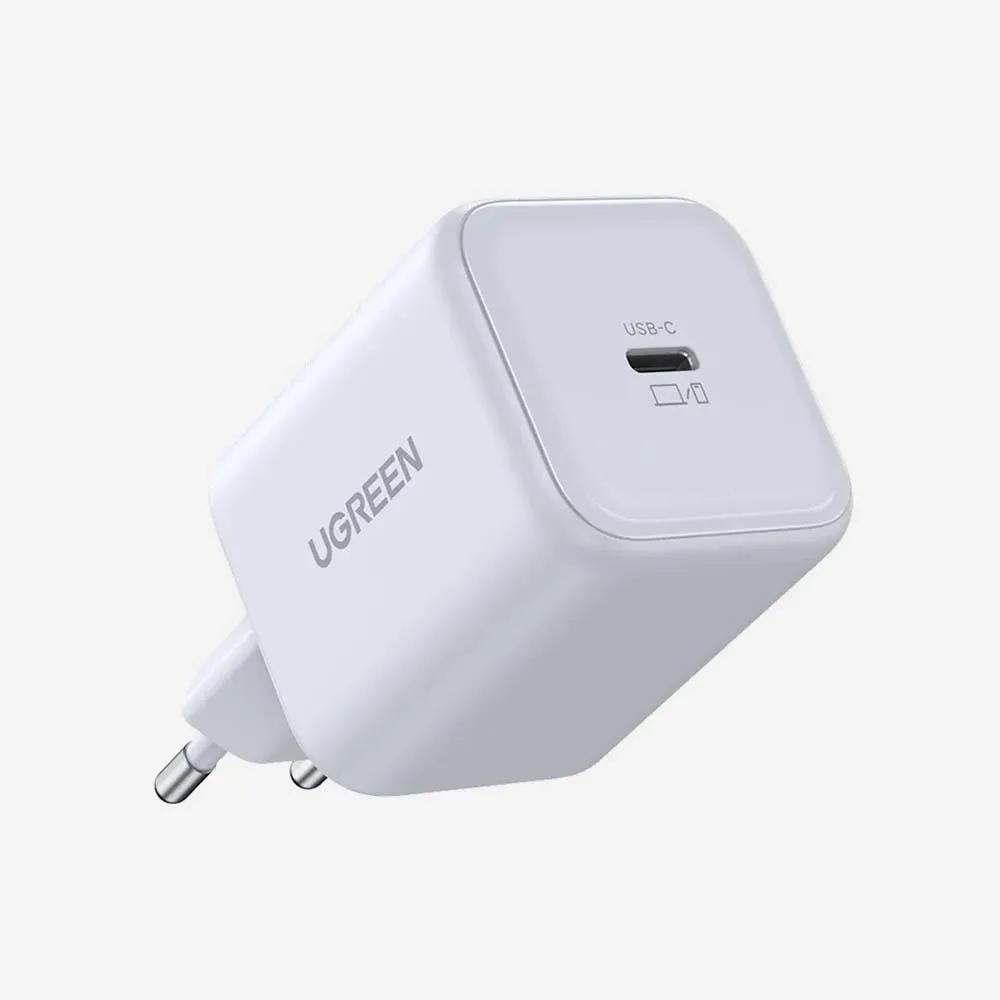 INCARCATOR retea Ugreen GaN "X524" Quick Charge 45W, 1 x USB Type-C, alb "65053" (timbru verde 0.18 lei)