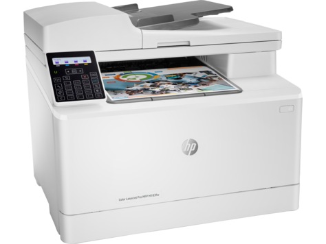 Multifunctional Laser Color HP Pro M183fw,A4,Functii:Impr|Scan|Cop|Fax,Vit Print Mono:17ppm,Vit Print color:17ppm,Conectiv:USB|Ret|WiFi,Duplex:nu,ADF:ADF(timbru verde 11lei)"7KW56A"