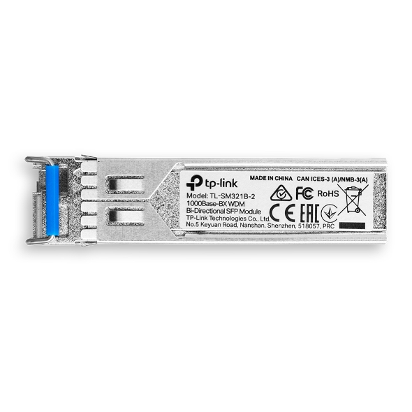 MODUL SFP TP-LINK Single-mode, conector LC, 1000Base-BX WDM Bi-Directional, TX:1310nm/RX:1550nm, pana la 2km "SM321B-2"