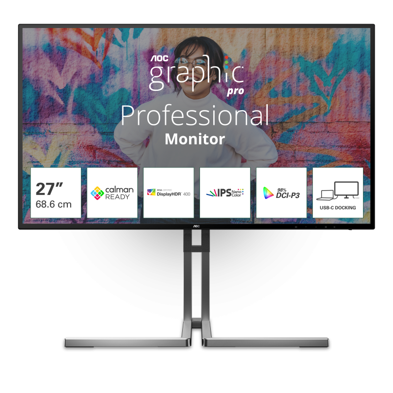 Monitor AOC 27" U27U3CV "U27U3CV" (timbru verde 7 lei)