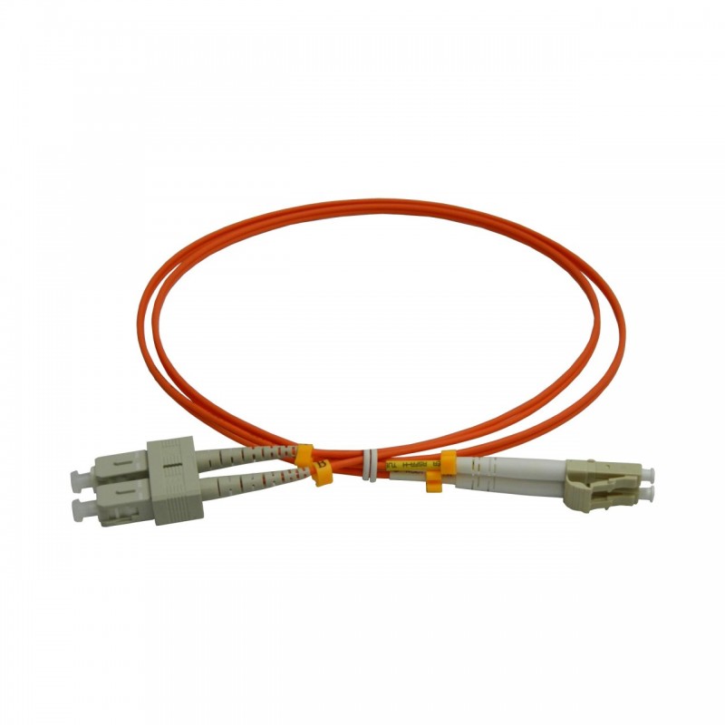 Patchcord FO SC/PC-LC/PC, MM OM2 50/125, manta LSZH 2.0mm, duplex 10m, "SC-LC-MM2/DX-10" (timbru verde 0.18 lei)